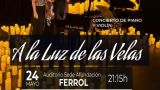 Concierto de piano y violín 'A la luz de las velas' - Tributo a Abba, Queen, The Beatles y Mecano en Ferrol